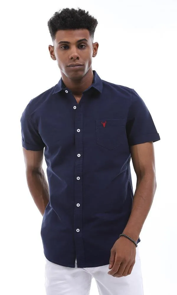 94894 Essential Short Sleeves Navy Blue Summer Shirt