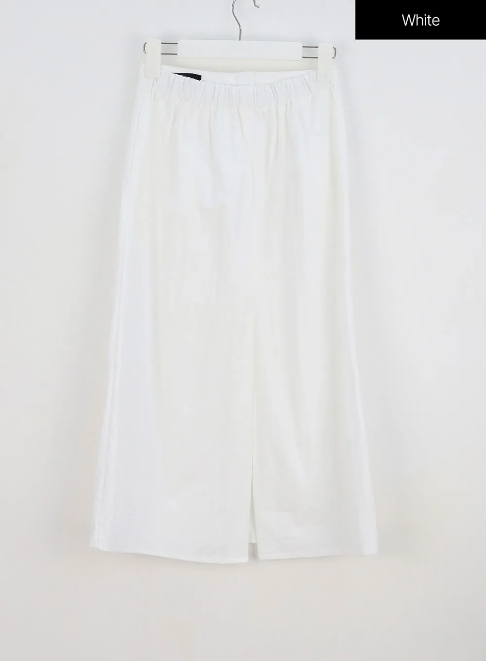 A-Line Nylon Maxi Skirt OY315