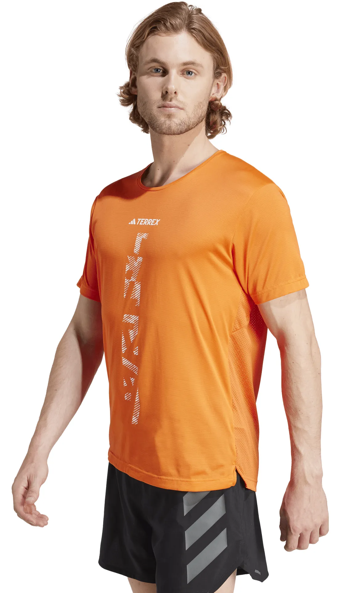 Adidas Men&#x27;s Terrex Agravic Trail Running T-Shirt Semi Impact Orange/White | Buy Adidas Men&#x27;s Terrex Agravic Trail Running T-Shirt Semi Impact Orange/White here | Outnorth