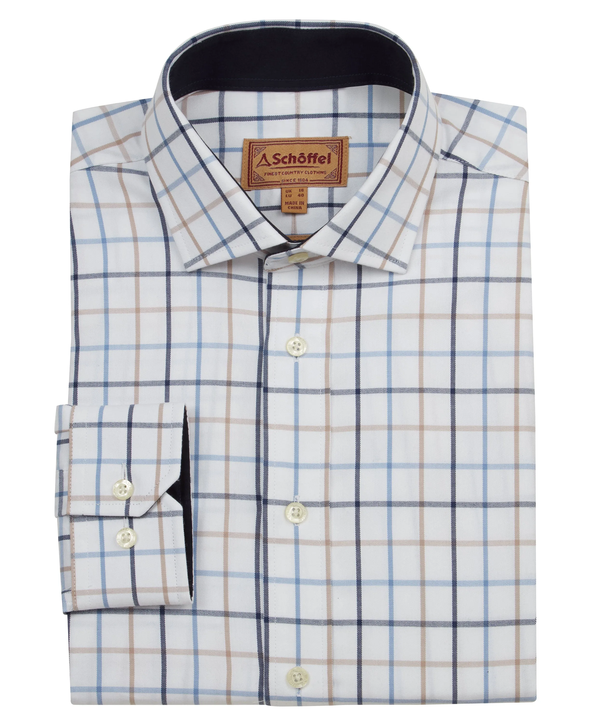 Baconsthorpe Tailored Shirt - Navy Check