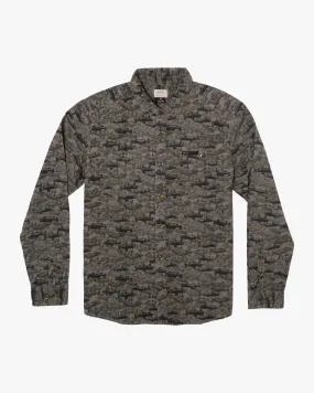 Ben Horton Fish Camo Long Sleeve Flannel Shirt - Camo