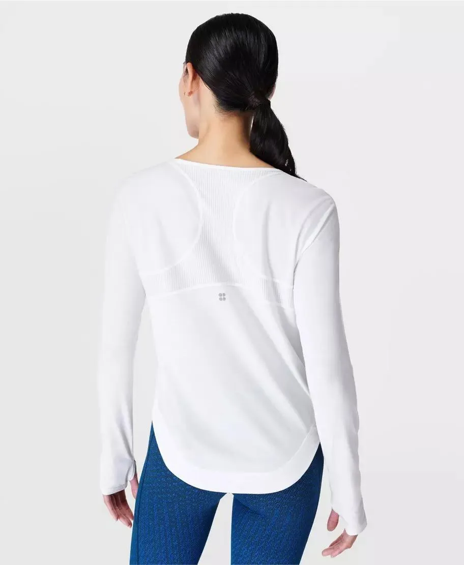 Breathe Easy Long Sleeve Top Sb9122 White