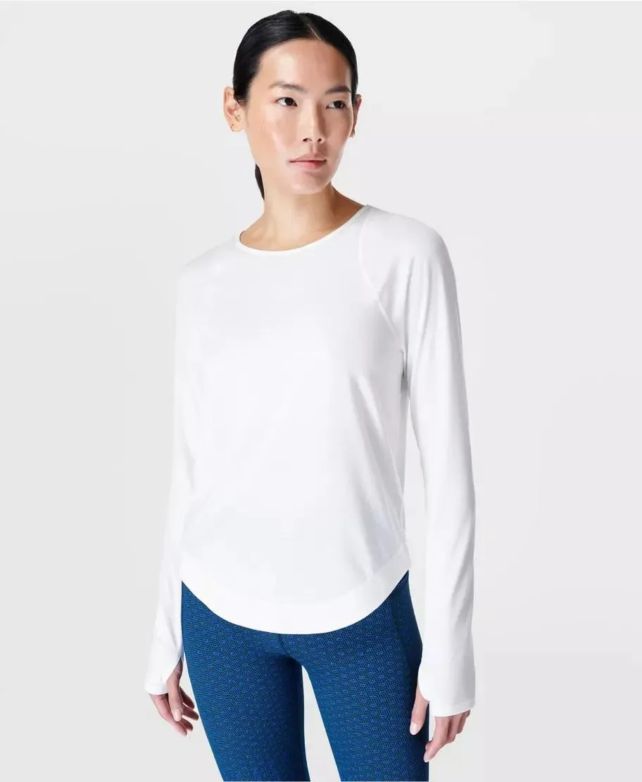 Breathe Easy Long Sleeve Top Sb9122 White