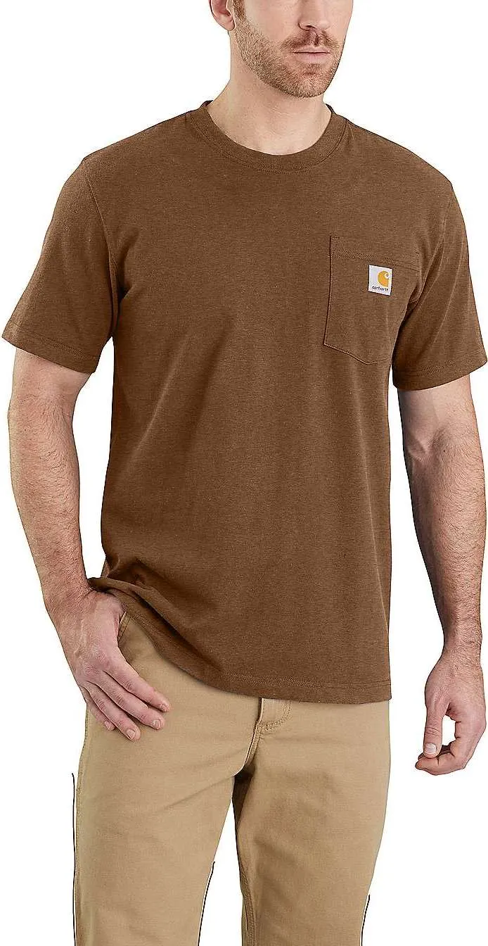 Carhartt Men&#x27;s K87 Pocket Short Sleeve T-Shirt Oiled Walnut Heather | Buy Carhartt Men&#x27;s K87 Pocket Short Sleeve T-Shirt Oiled Walnut Heather here | Outnorth