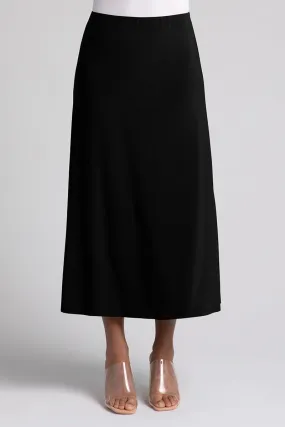 Black Essential A-Line Skirt