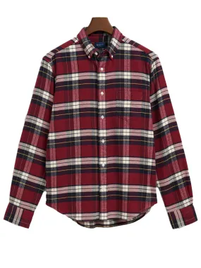 Flannel Check Shirt - Plumped Red