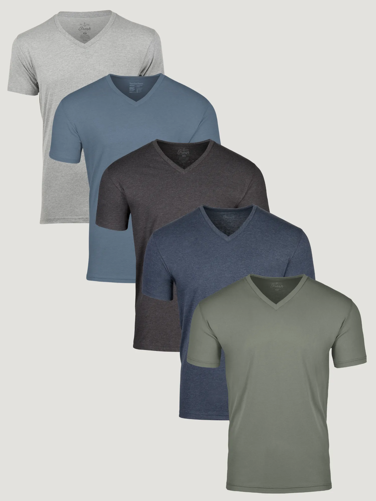 Fresh Colors V-Neck 5-Pack