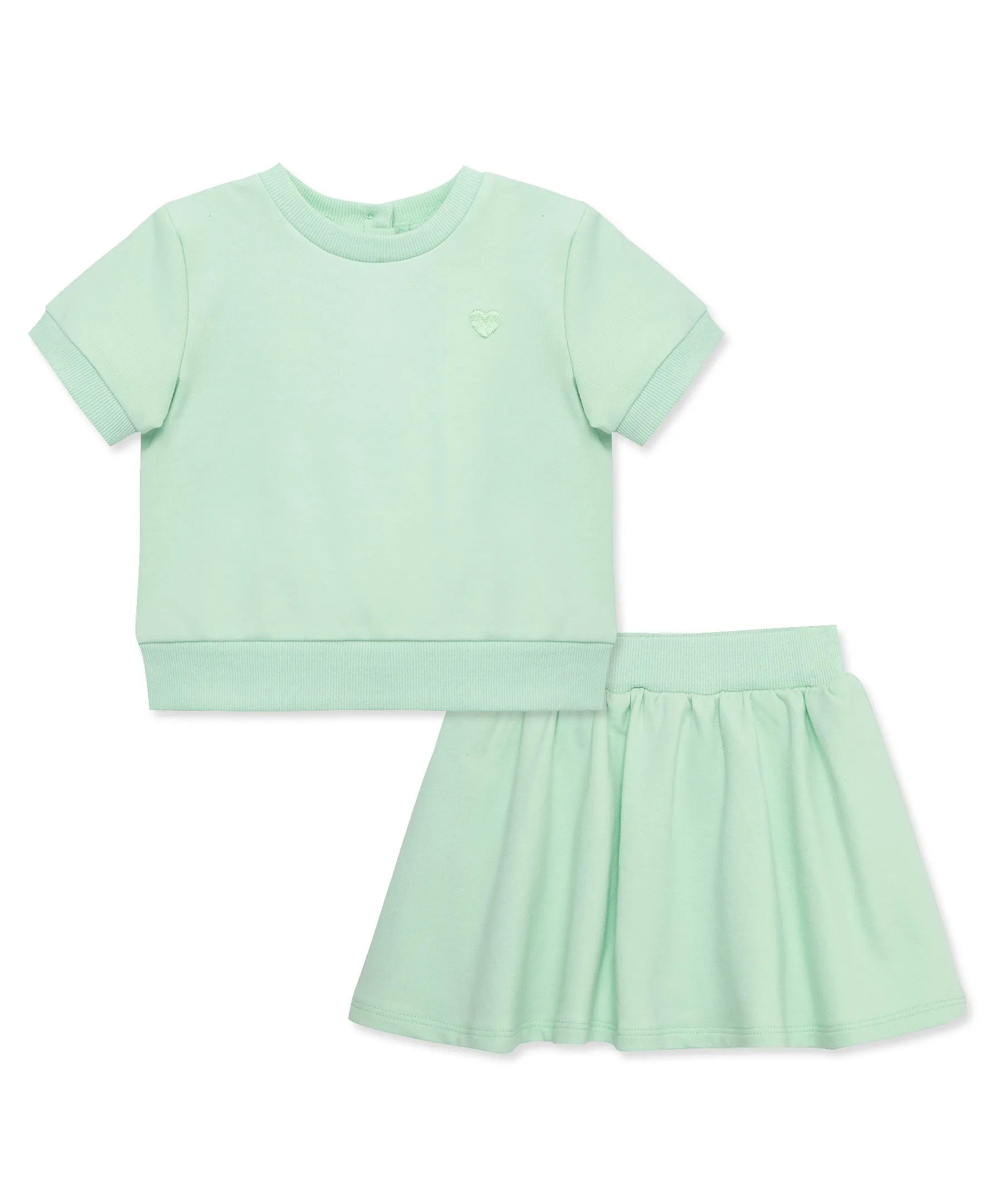 Green 2-Piece Toddler Skort Set (12M-24M)