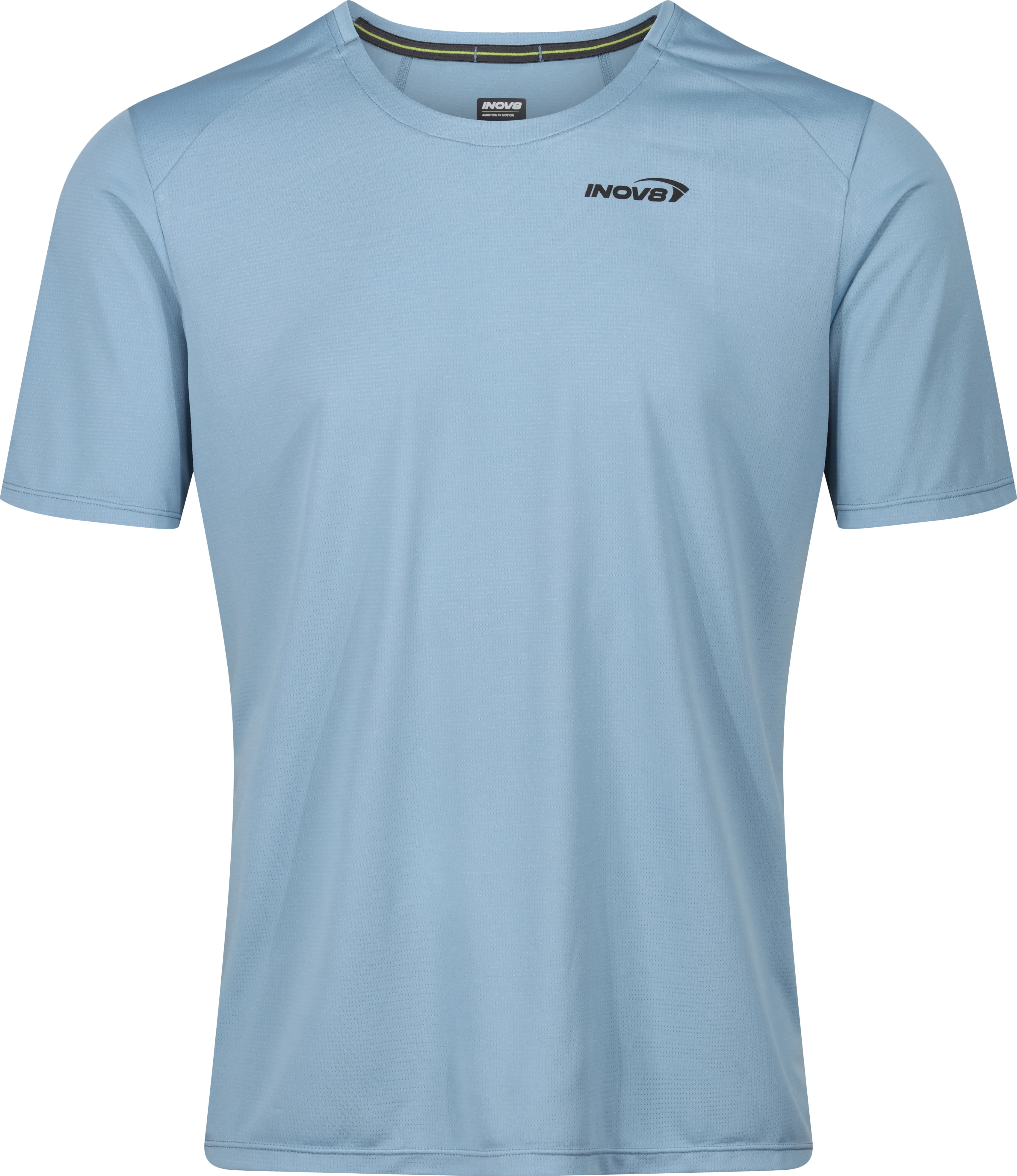 inov-8 Men&#x27;s Performance Short Sleeve T-Shirt Blue Grey / Slate | Buy inov-8 Men&#x27;s Performance Short Sleeve T-Shirt Blue Grey / Slate here | Outnorth