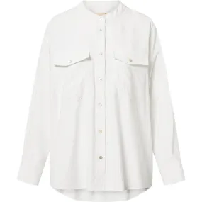 Long sleeve oversize Fay shirt / 100012 - White