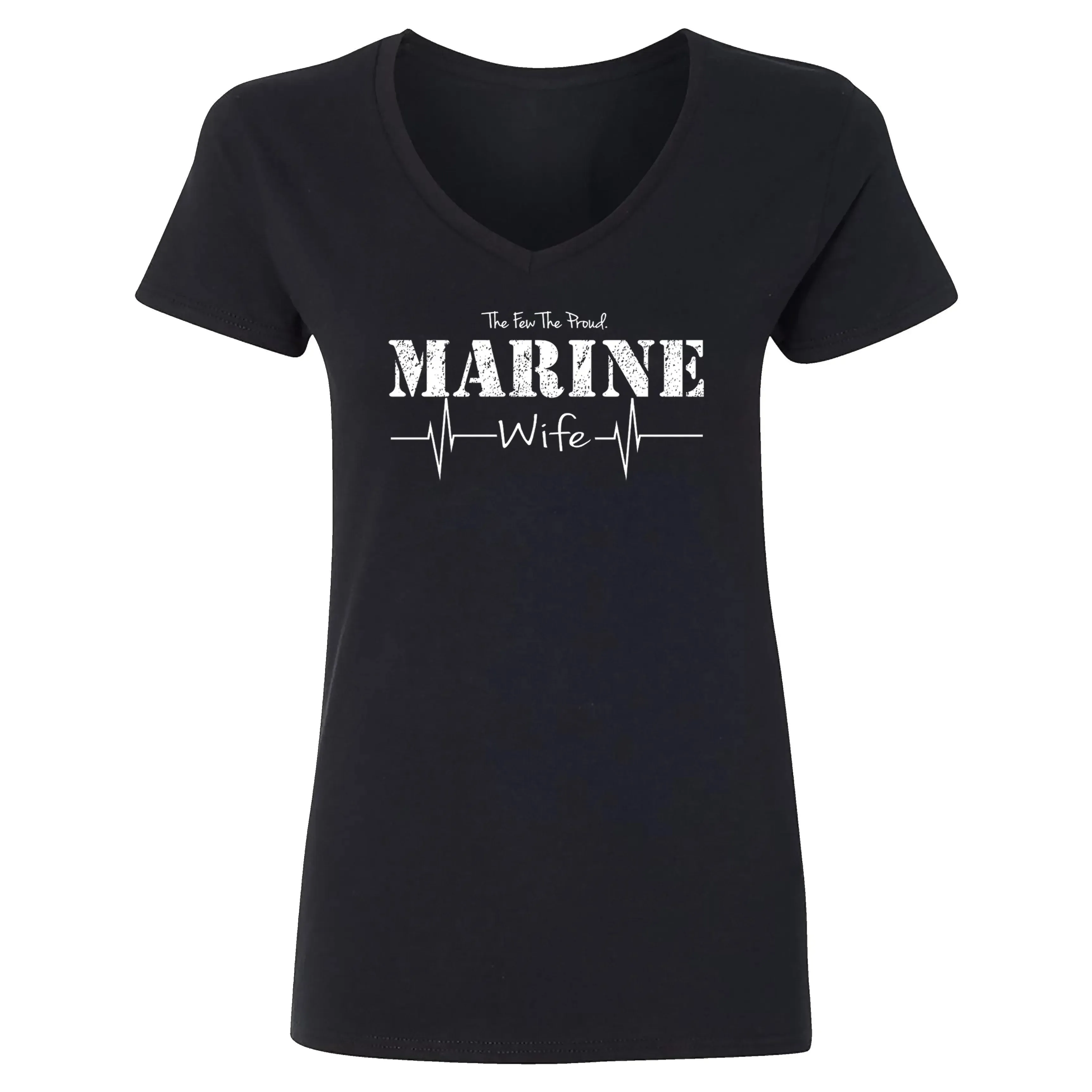 Marine Wife Women's V-Neck Tee