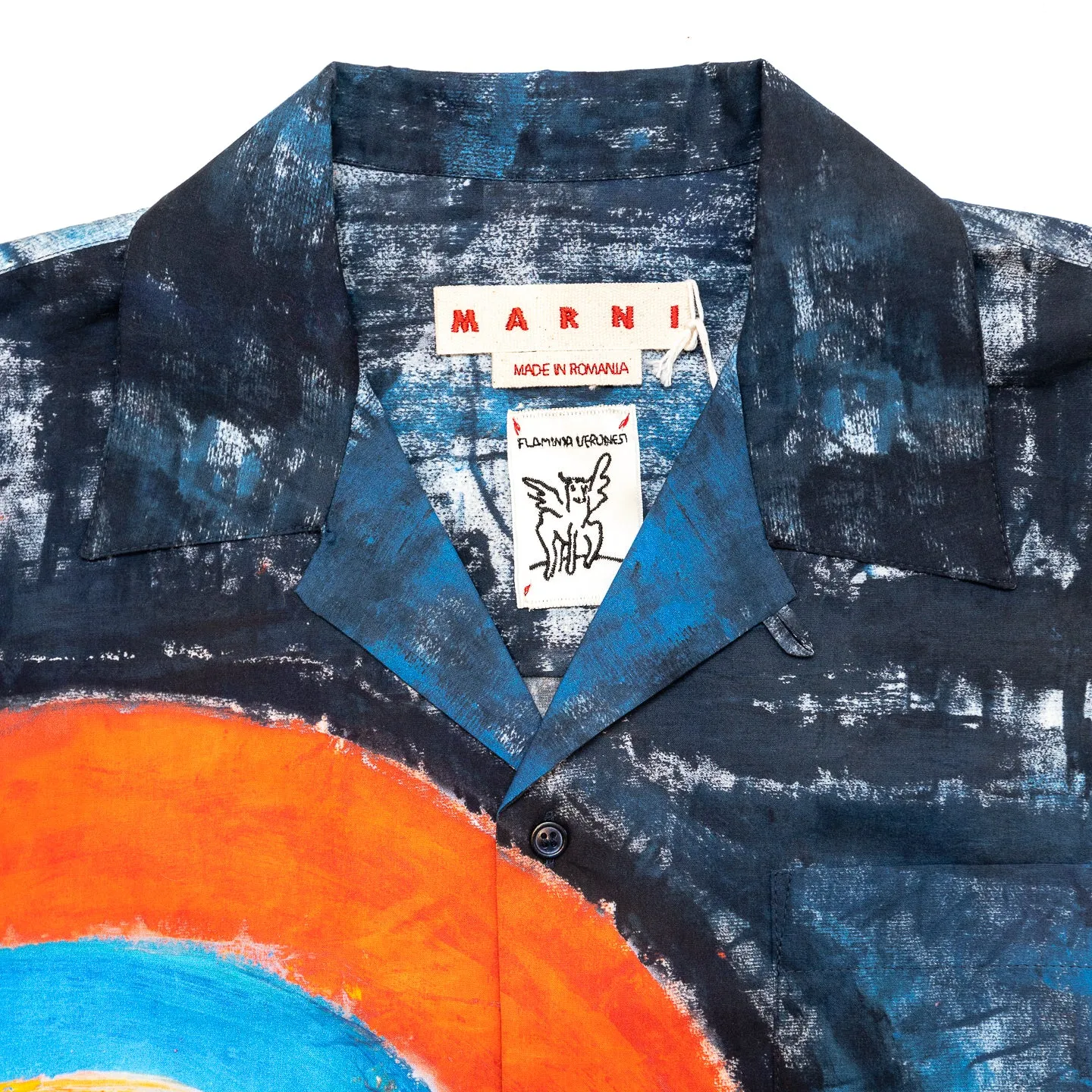 MARNI Bowling Shirt 'Royal Rainbow'