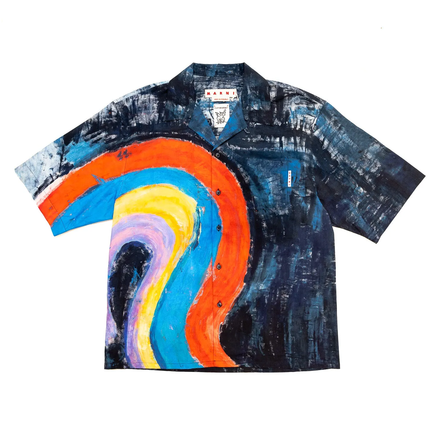 MARNI Bowling Shirt 'Royal Rainbow'