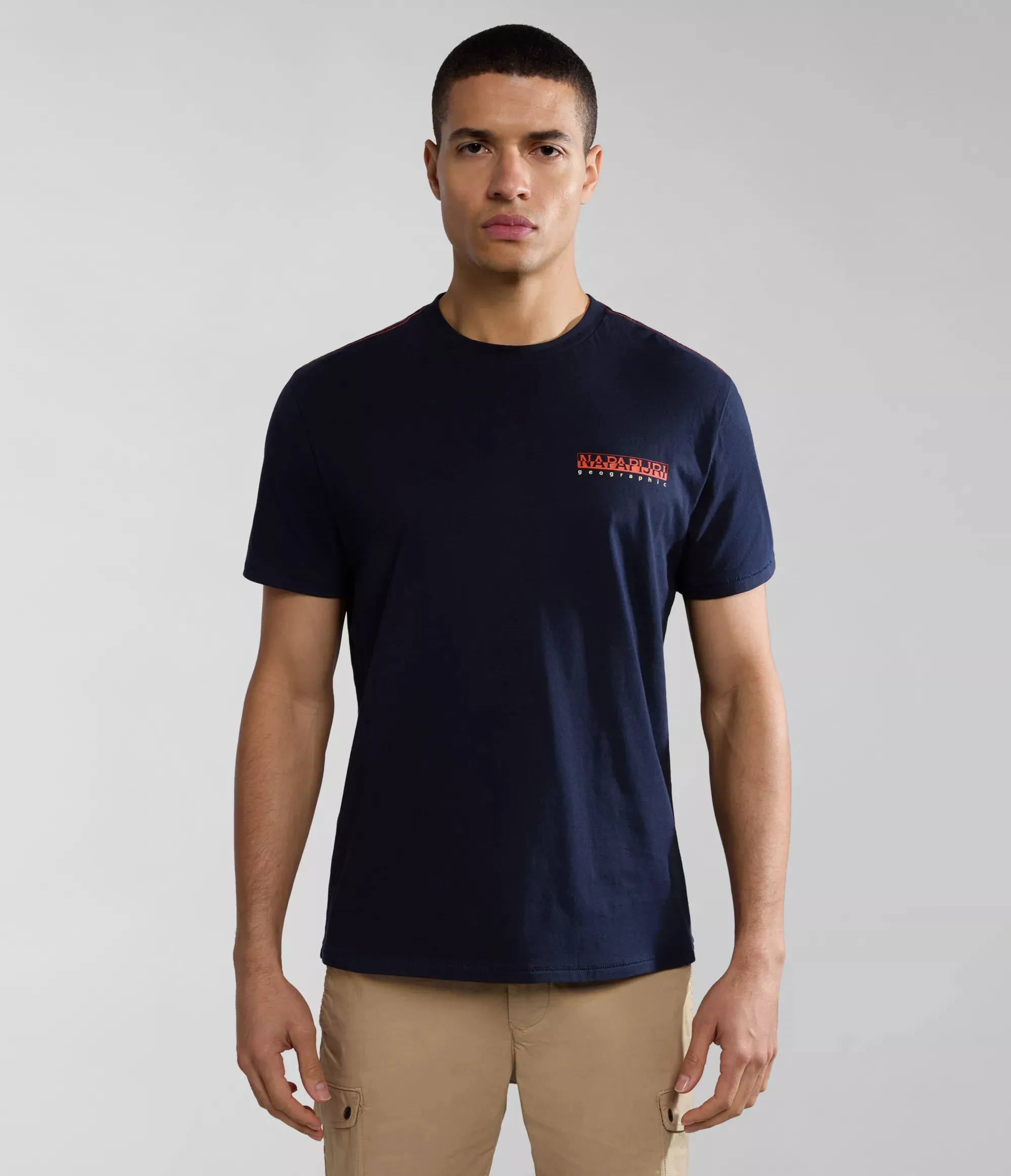 Napapijri Men&#x27;s Gras Short Sleeve T-Shirt Dark Blue | Buy Napapijri Men&#x27;s Gras Short Sleeve T-Shirt Dark Blue here | Outnorth