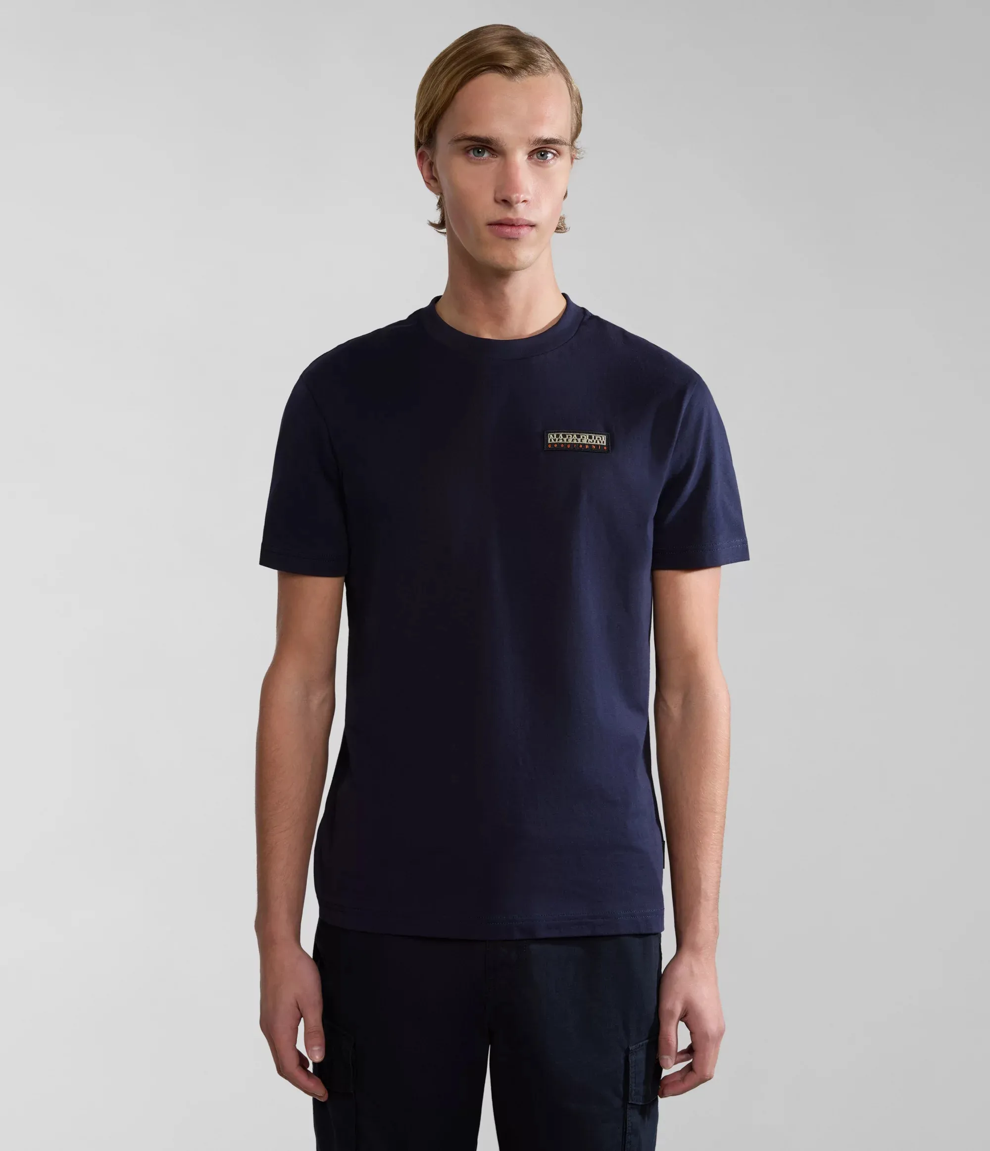 Napapijri Men&#x27;s Iaato Short Sleeve T-Shirt Dark Blue | Buy Napapijri Men&#x27;s Iaato Short Sleeve T-Shirt Dark Blue here | Outnorth