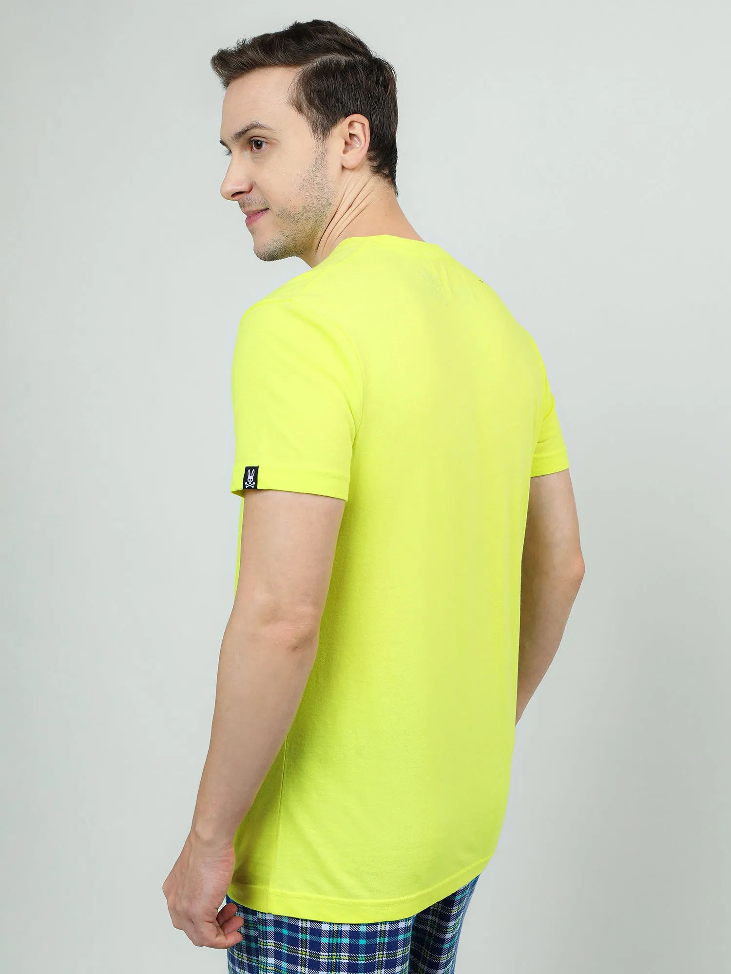 Neo Green V neck T shirt