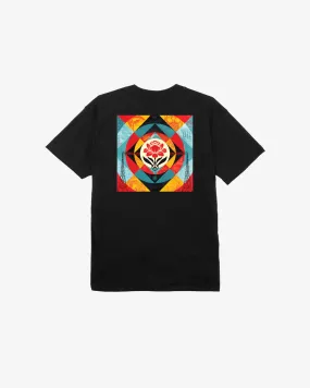 OBEY Geometric Power Canvis Tee - Black