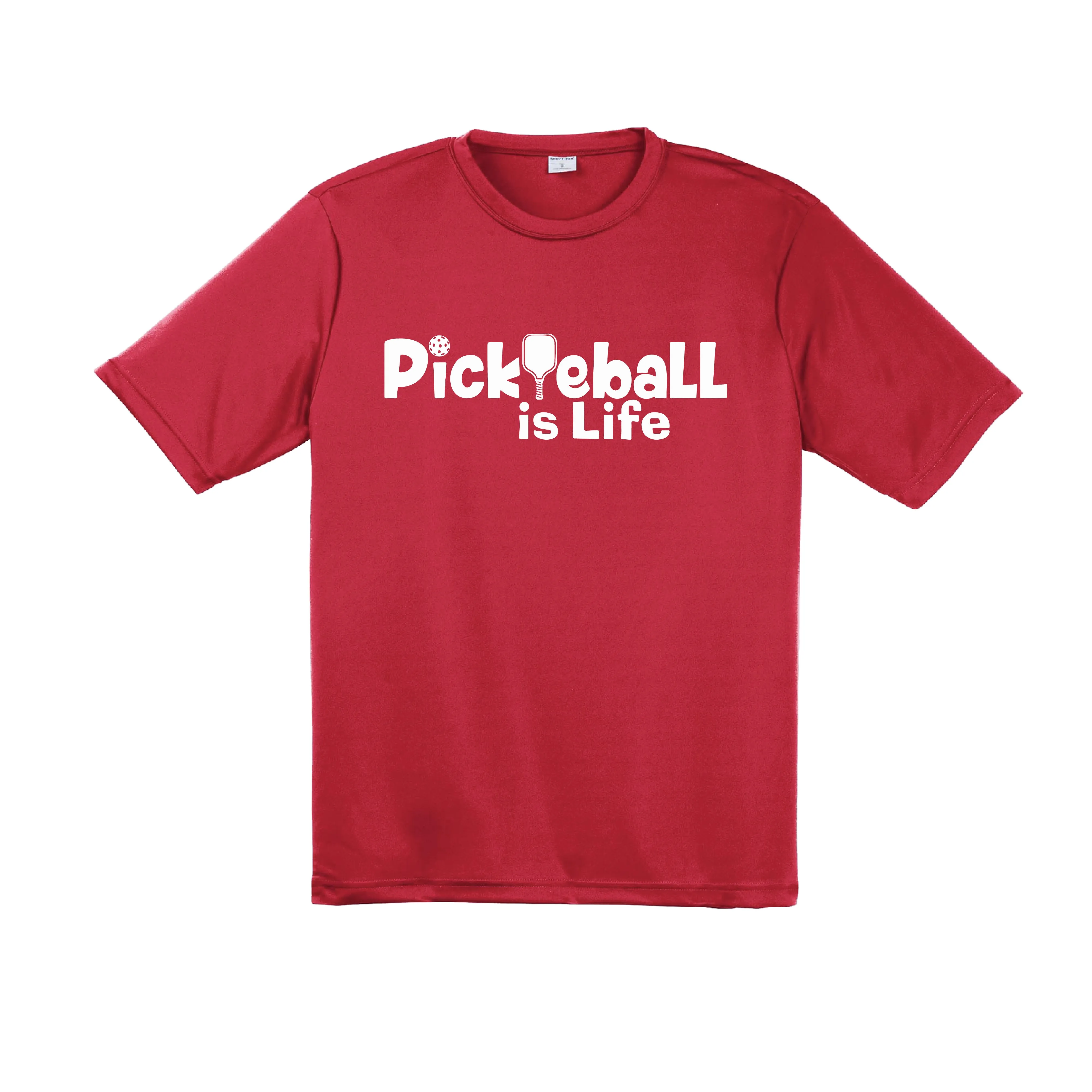 Pickleball Is Life | Men’s Short Sleeve Athletic Shirts | 100% Polyester