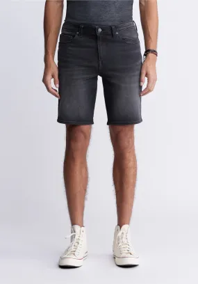 Relaxed Straight Dean Men's Freedom Flex Denim Shorts, Worked and Sanded Black - BM22965