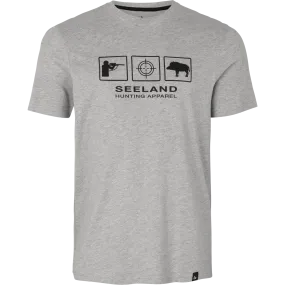 Seeland Men&#x27;s Lanner T-Shirt Melange Dark Grey Melange | Buy Seeland Men&#x27;s Lanner T-Shirt Melange Dark Grey Melange here | Outnorth