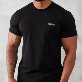 Vanquish Essential Black Slim Fit Short Sleeve T Shirt