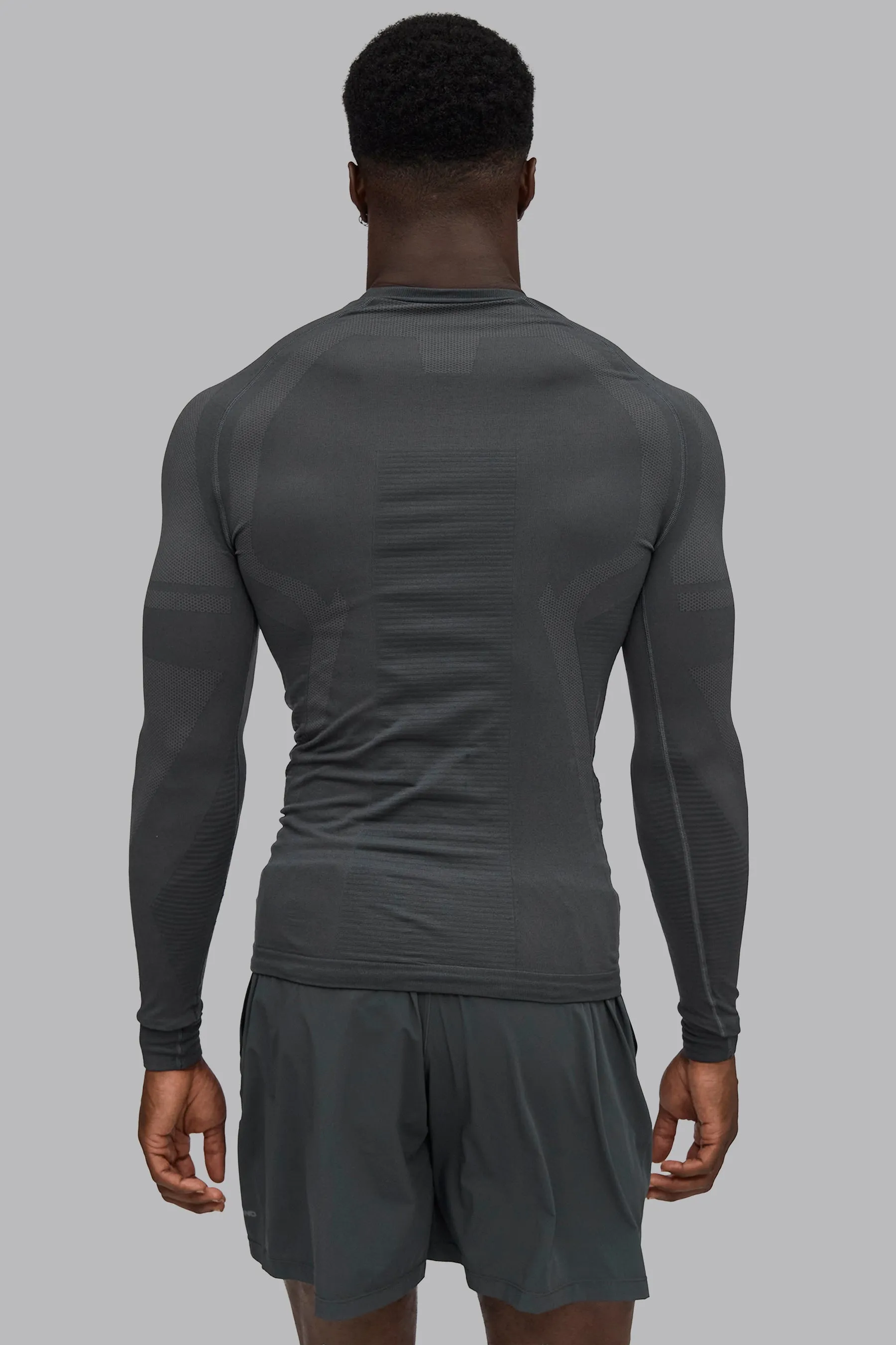 V_BASE SEAMLESS LONG SLEEVED T-SHIRT - Dark Gray