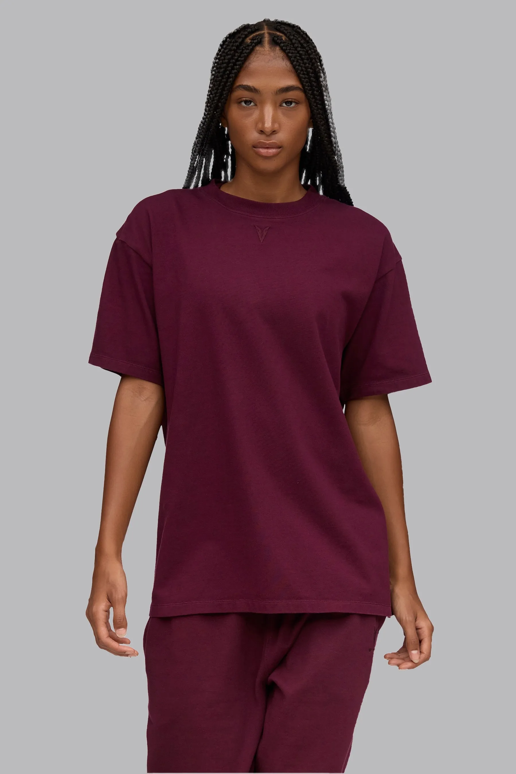 V_LYFE220 T-SHIRT - Burgundy