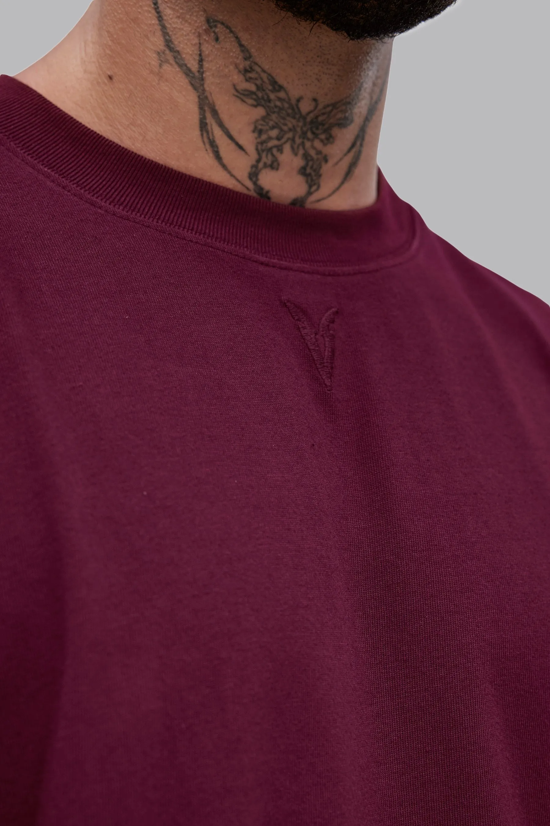 V_LYFE220 T-SHIRT - Burgundy