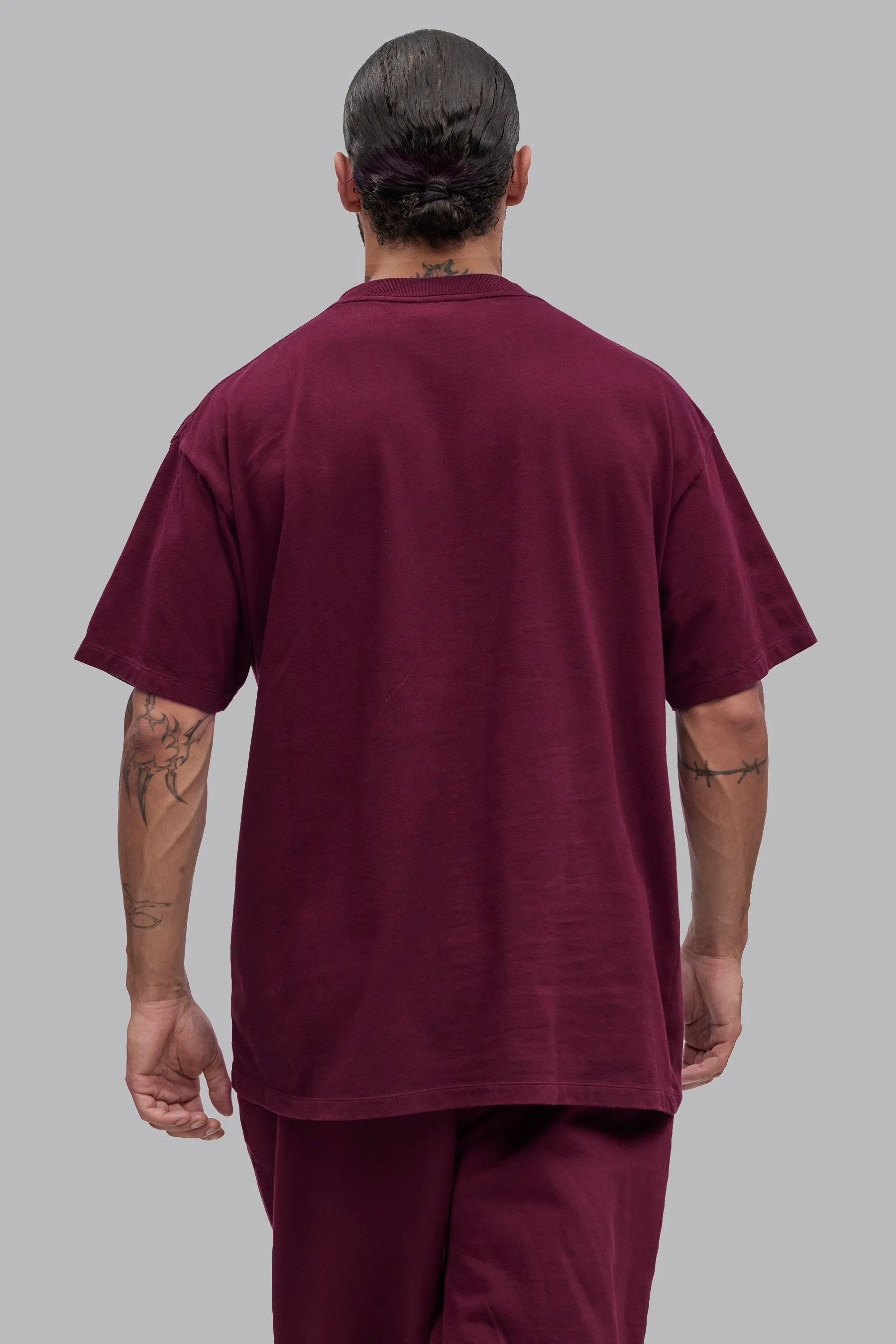 V_LYFE220 T-SHIRT - Burgundy